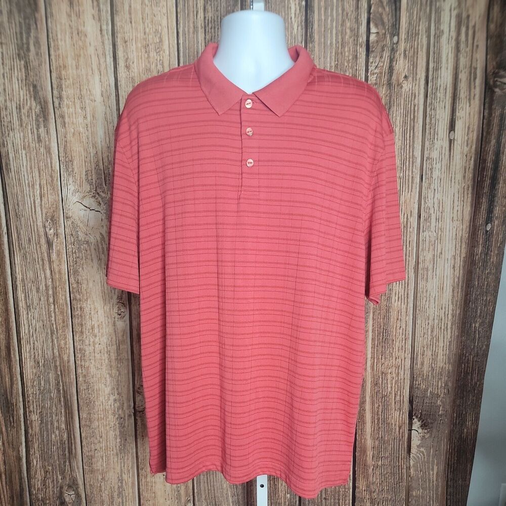 Marc Edwards Polo Collared Shirt ~ Sz XXL ~ Red ~ Short Sleeve